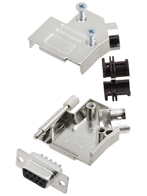 Encitech Connectors - D45ZK09-DBS-K - D-Sub socket kit 9P, D45ZK09-DBS-K, Encitech Connectors