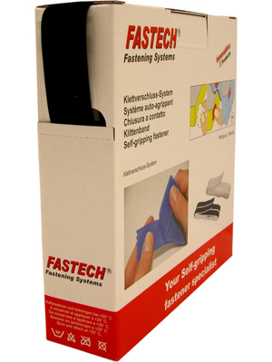 Fastech - B25-SKL02999910 - Self-adhesive loop fasteners black 10.0 m x25 mm, B25-SKL02999910, Fastech