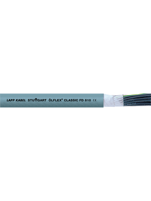 Lapp - 0026103/50 - Mains cable   5  Cores,   5 x0.50 mm2 Bare copper stranded wire unshielded PVC, 0026103/50, Lapp