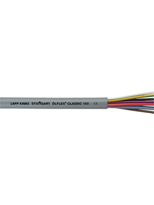Lapp - ?LFLEX CLASSIC 100 3G0,5 - Control cable 3 x 0.50 mm2 unshielded Bare copper stranded wire grey, ?LFLEX CLASSIC 100 3G0,5, Lapp