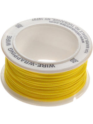 OK Industries - R-30Y-0050 - Wire-wrap wire KYNAR 0.05 mm2 yellow, R-30Y-0050, OK Industries