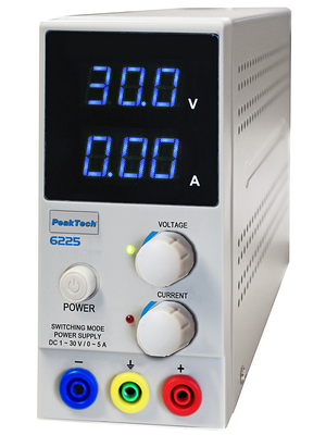 PeakTech - PEAKTECH 6225 - Laboratory Power Supply 1 Ch. 30 VDC 5 A, PEAKTECH 6225, PeakTech