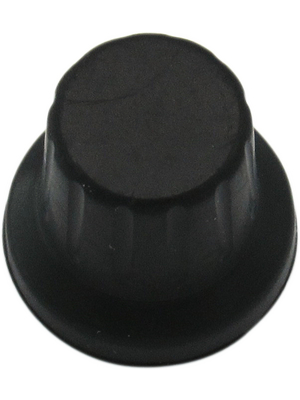 RND Components - RND 210-00316 - Plastic Round Knob, black, 6.0 mm D Shaft, RND 210-00316, RND Components