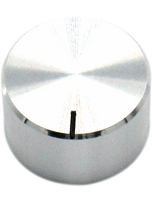 RND Components - RND 210-00346 - Aluminium Knob, silver, 4.0 mm shaft, RND 210-00346, RND Components