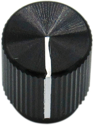 RND Components - RND 210-00356 - Aluminium Knob, black, 3.2 mm shaft, RND 210-00356, RND Components