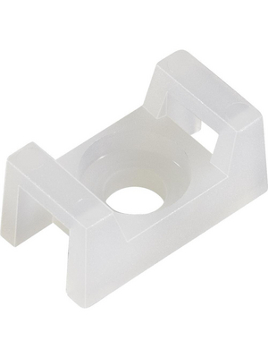 RND Cable - RND 475-00378 - Cable tie mount 5.1 mm white, RND 475-00378, RND Cable