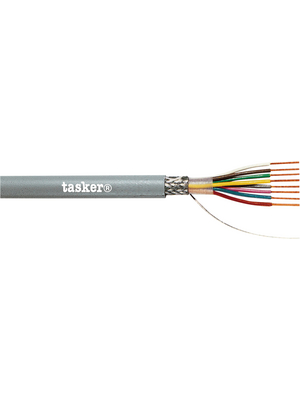 Tasker - C212 - Data cable shielded   4  x0.25 mm2 Copper strand PVC grey, C212, Tasker