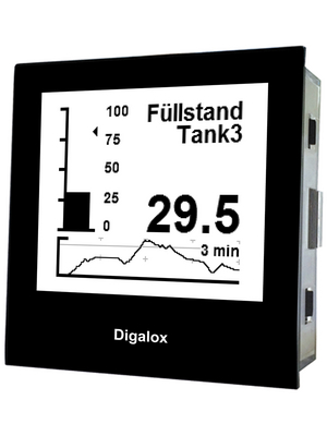 TDE Instruments - DPM72-AVP - Graphical DIN panel meter, Digalox, USB, 0...500 VAC/DC, 0...10 AAC/DC, 10...500 Hz, DPM72-AVP, TDE Instruments