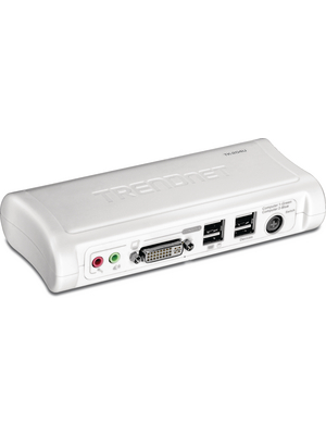 Trendnet - TK-204UK - KVM Switch DVI 2-Port, USB, with audio kit DVI-D / DVI-I USB, TK-204UK, Trendnet