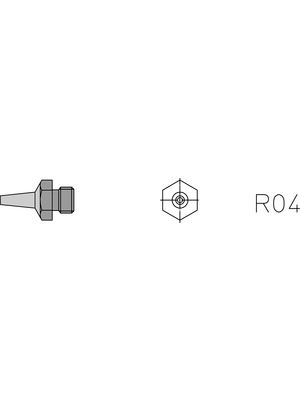 Weller - R04 - Hot air nozzle, R04, Weller