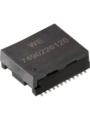 Wrth Elektronik - 7490220120 - LAN transformer SMD 1:1 350 uH Ports=1, 7490220120, Wrth Elektronik