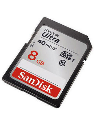 SanDisk - SDSDUN-008G-G46 - Ultra SDHC card 8 GB, SDSDUN-008G-G46, SanDisk