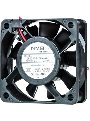 NMB - 06020SA-24N-AA-00 - Axial fan 60 x 60 x 20 mm 34.8 m3/h 24 VDC 1.68 W, 06020SA-24N-AA-00, NMB
