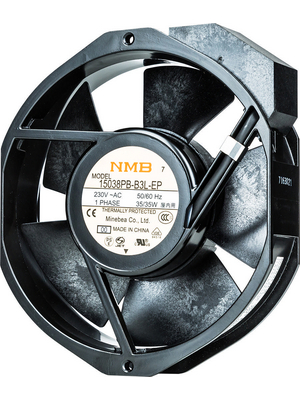 NMB - 15038PB-B3L-EP-00 - Axial fan ? 150 x 172 x 38 mm 360 m3/h 230 VAC 35 W, 15038PB-B3L-EP-00, NMB