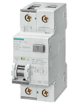 Siemens - 5SU1354-4KK10 - RCD circuit breaker 10 A, 5SU1354-4KK10, Siemens
