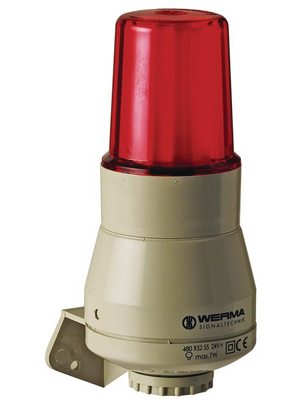 Werma - 480 152 54 - Warning light buzzer red, 480 152 54, Werma