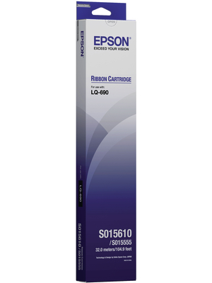 Epson - S015610 - Colour ribbon Nylon black, S015610, Epson