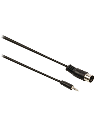 Valueline - VLAP20100B10 - DIN audio cable 1.00 m black, VLAP20100B10, Valueline