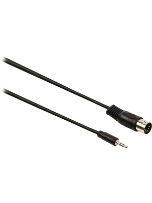 Valueline - VLAP20100B20 - DIN audio cable 2.00 m black, VLAP20100B20, Valueline