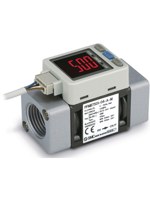 SMC - PFMB7501-F04-E - Flow sensor 5...500 l/min 1...5 V G1/2", PFMB7501-F04-E, SMC