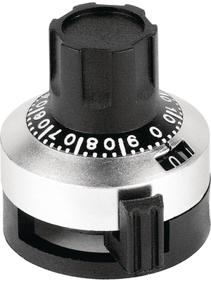 Mentor - 6623.1000 - Analogue rotary knob with scale chrome-plated matte 22.8 mm, 6623.1000, Mentor