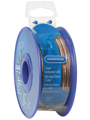Bandridge - BRM1510 - Audio cable   2 x1.50 mm2 transparent, BRM1510, Bandridge