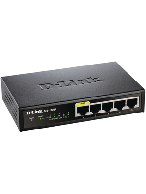 D-Link - DES-1005P/E - Switch 5x 10/100 (1x PoE) Desktop, DES-1005P/E, D-Link