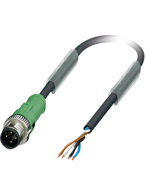 Phoenix Contact - SAC-4P-MS/ 1,5-PUR SCO - Actuator/sensor-cable M12 Plug Open 1.50 m, SAC-4P-MS/ 1,5-PUR SCO, Phoenix Contact