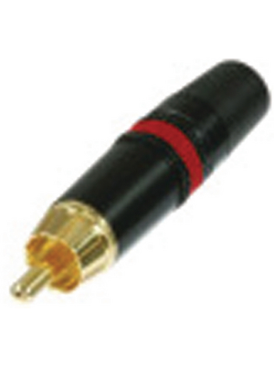 Rean - NYS373-2 - Cinch cable plug black red, NYS373-2, Rean