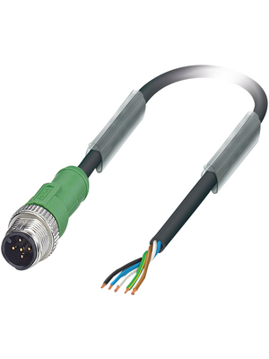 Phoenix Contact - SAC-5P-M12MS/3,0-PUR - Actuator/sensor-cable M12 Plug Open 3.00 m, SAC-5P-M12MS/3,0-PUR, Phoenix Contact