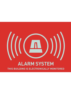 Abus - AU1310 - Warningsticker Alarm -DK- 148 x 105 mm, AU1310, Abus