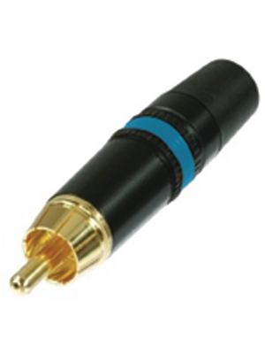 Rean - NYS373-6 - Cinch cable plug black blue, NYS373-6, Rean