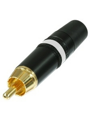 Rean - NYS373-9 - Cinch cable plug black white, NYS373-9, Rean