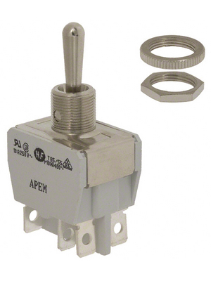 Apem - 647H/2 - Industrial toggle switch (on)-off-(on) 2P, 647H/2, Apem