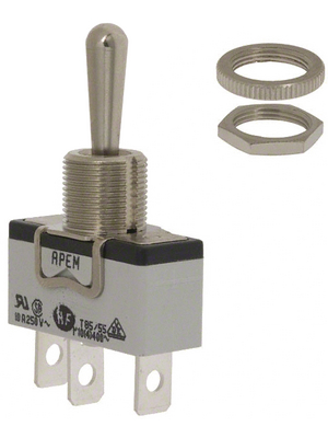 Apem - 635H/2 - Industrial toggle switch on-(on) 1P, 635H/2, Apem