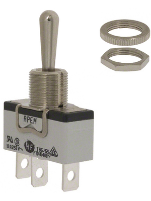 Apem - 637H/2 - Industrial toggle switch (on)-off-(on) 1P, 637H/2, Apem