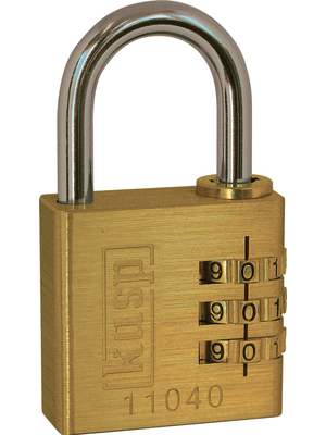 Kasp - K11020D - Brass Combination Lock 20 mm, K11020D, Kasp