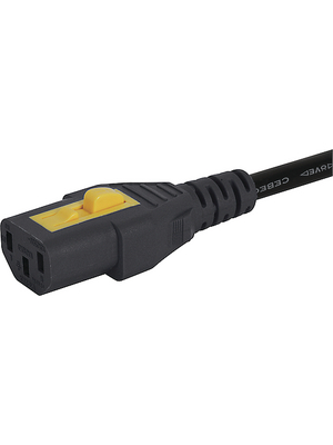 Schurter - 6051.2007 - Interconnecting cable IEC-320-C14 IEC-320-C13 2.00 m, 6051.2007, Schurter