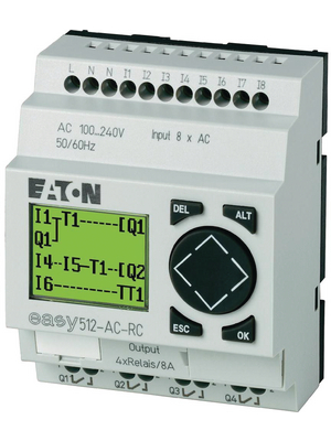 Eaton - EASY512-DA-RC - Control relays EASY, 8 DI (2 D/A), 4 RO, EASY512-DA-RC, Eaton