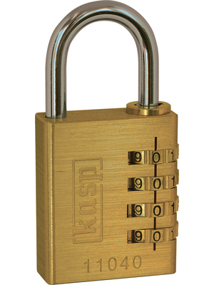 Kasp - K11040D - Brass Combination Lock 40 mm, K11040D, Kasp