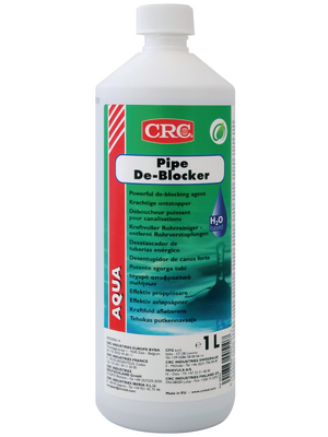 CRC - PIPE DE-BLOCKER 1L - Pipe cleaner Bottle 1 l, PIPE DE-BLOCKER 1L, CRC