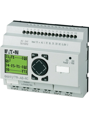 Eaton - EASY719-DA-RC - Control relays EASY, 12 DI (4 D/A), 6 RO, EASY719-DA-RC, Eaton