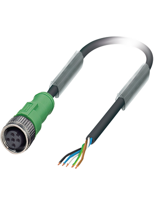 Phoenix Contact - SAC-5P- 1,5-PUR/M12FS - Actuator/sensor-cable M12 Socket Open 1.50 m, SAC-5P- 1,5-PUR/M12FS, Phoenix Contact