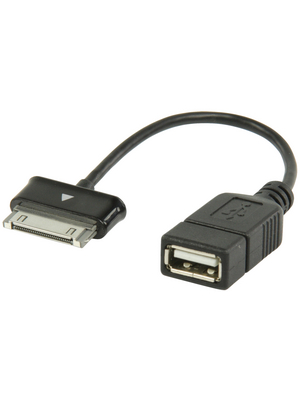 Valueline - VLMP39205B0.20 - USB 2.0 adapter - Samsung, 30-pin, OTG USB 2.0 f - Samsung 30-pin M f - m, VLMP39205B0.20, Valueline