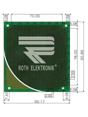 Roth Elektronik - RE130-LF - Prototyping board FR4 epoxy resin, RE130-LF, Roth Elektronik