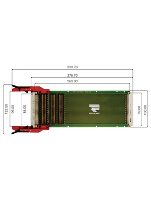 Roth Elektronik - RE960C96/1LF - Extender card, 96-pin, RE960C96/1LF, Roth Elektronik