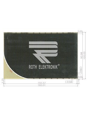 Roth Elektronik - RE510-S1 - Laboratory card CEM3 heat tin-plated, RE510-S1, Roth Elektronik
