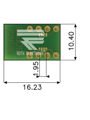 Roth Elektronik - RE903 - Laboratory card FR4 Epoxide + chem. Ni/Au, RE903, Roth Elektronik