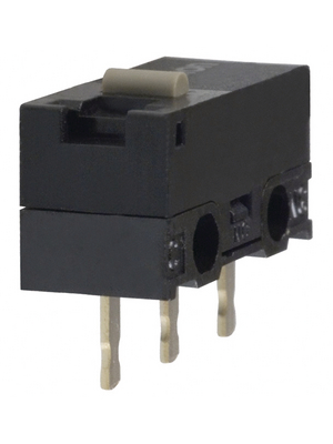 Omron Electronic Components - D2F - Micro switch 3 AAC / 2 ADC Plunger N/A 1 change-over (CO), D2F, Omron Electronic Components