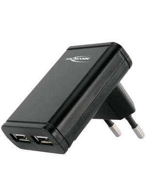 Ansmann - 1201-0001 - Charger, dual USB, 5 VDC, 1201-0001, Ansmann